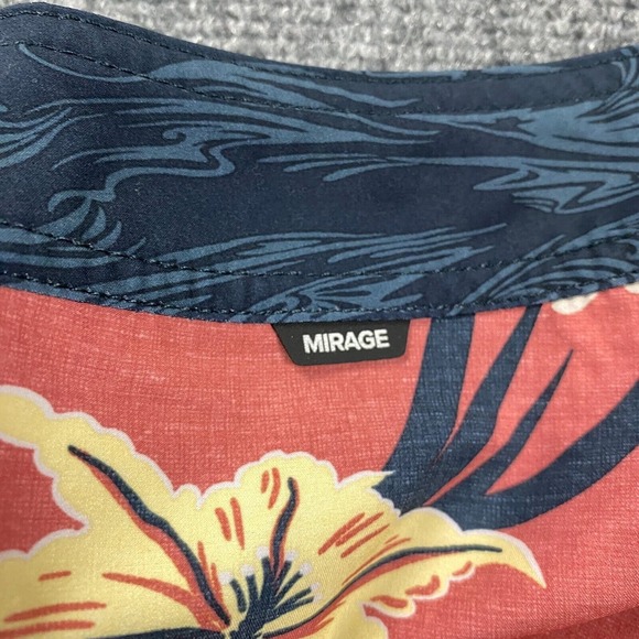 Rip Curl Board Shorts Adults 34 Mirage Red Floral Drawstring Polyester‎ Mens - Picture 6 of 8